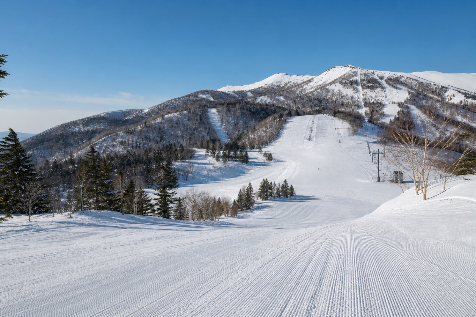 雪景色のゲレンデ